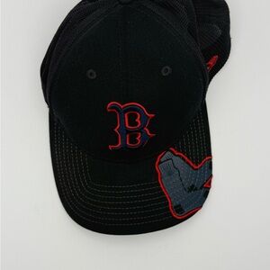 New Era Boston Red Sox Trucker Hat – Black w/ Oversized Sock Logo – Small/Medium